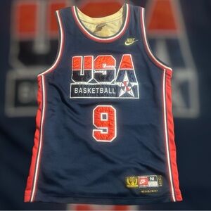 Michael Jordan Nike USA Dream Team Basketball Jersey sz Medium SEE MEASUREMENTS!